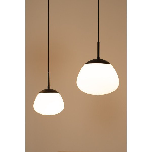 Lampada a sospensione bianca e nera con paralume in vetro ø 18 cm Rise - Markslöjd-image-2