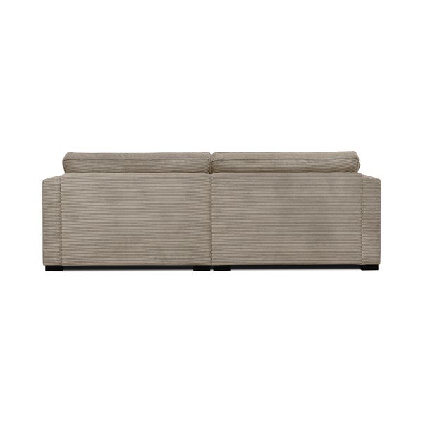 Divano in velluto a coste beige 236 cm Mobby - Scandic-image-3