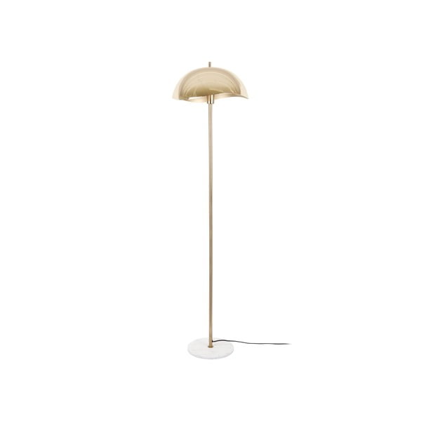 Lampada da terra color oro con paralume in metallo (altezza 154 cm) Waved - Leitmotiv