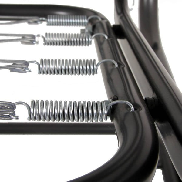 Altalena da giardino in metallo nero Celebs - Rojaplast-image-2