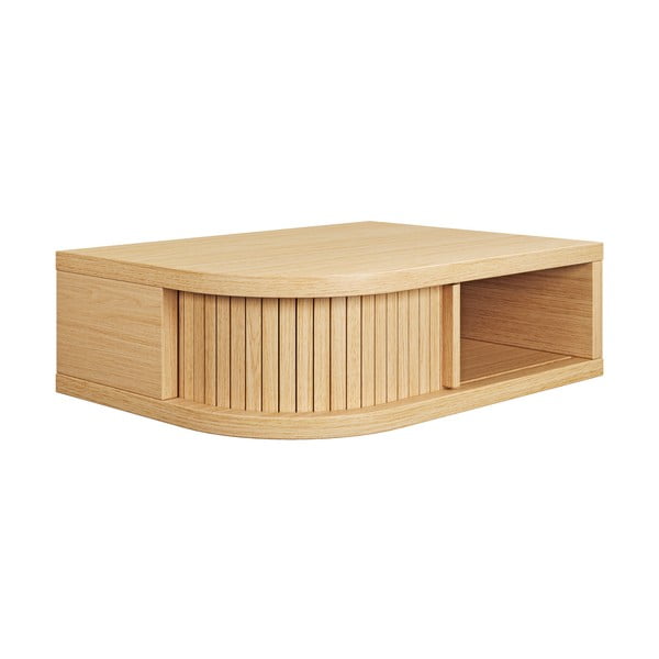 Comodino colore naturale con effetto rovere Farsta – Woodman-image-2