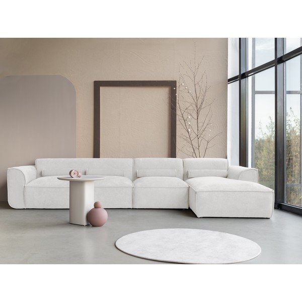 Divano angolare componibile bianco (con penisola a destra) Flex Felix – Miuform-image-1