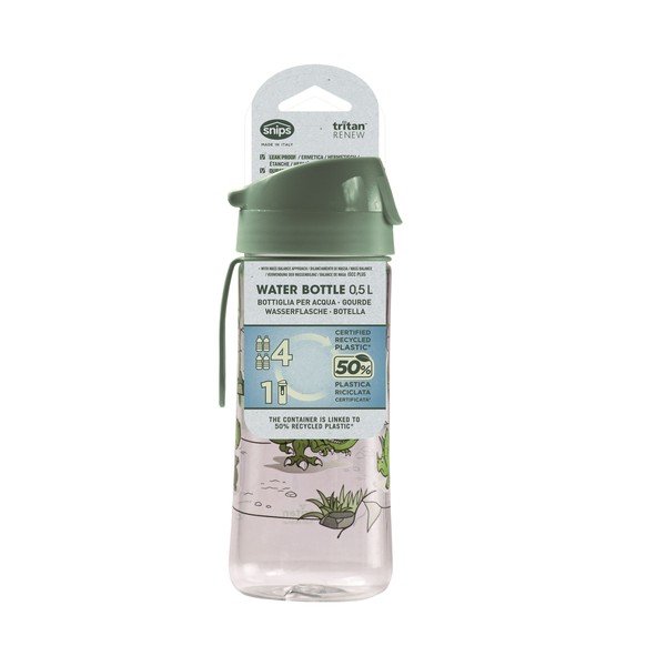 Bottiglia per bambini verde in tritolo 500 ml Dinosaur – Snips-image-3