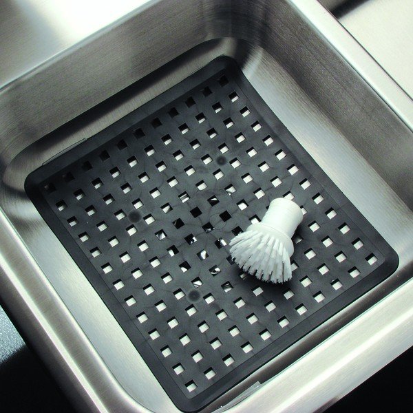 Tappeto per lavabo nero , 28 x 32 cm - iDesign-image-1