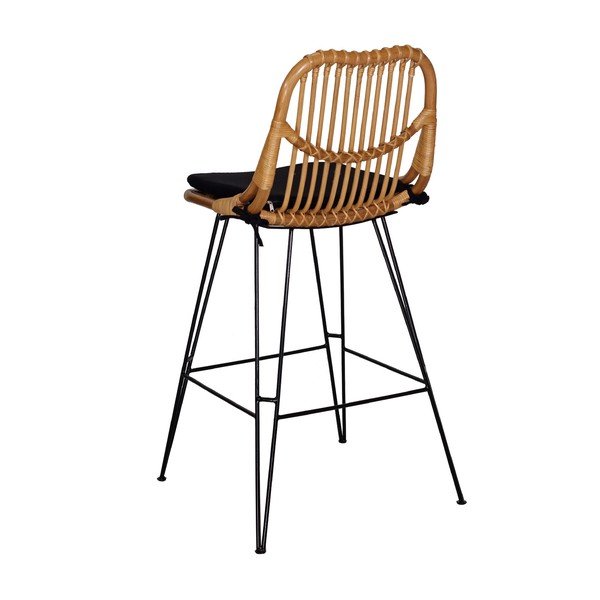 Sgabello da bar in rattan Ratta - WOOX LIVING-image-1