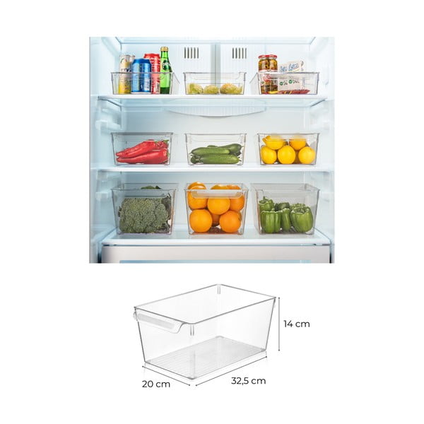 Organizer da frigo in plastica 3 pezzi - Hermia-image-2