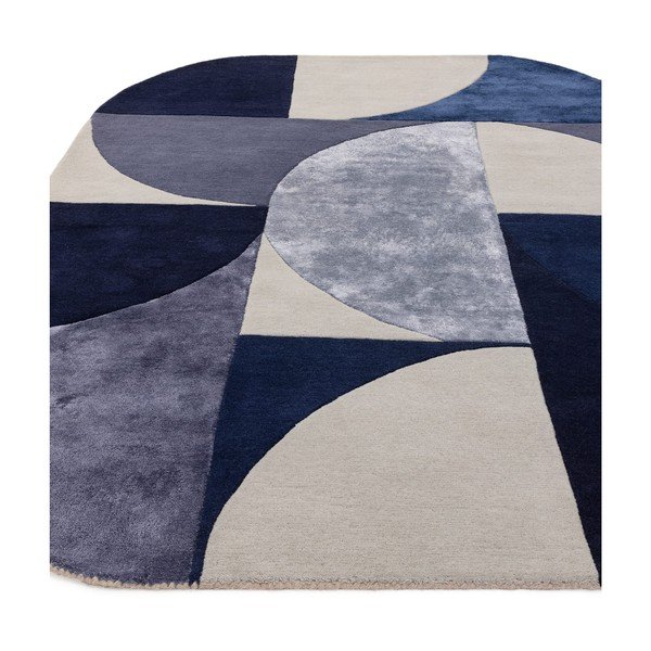 Tappeto in lana blu scuro 160x230 cm Indigo - Asiatic Carpets-image-3