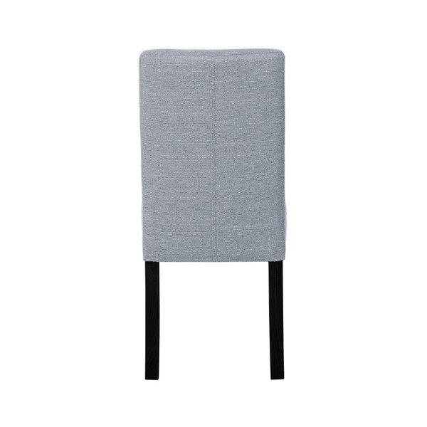 Sedia grigia con gambe in faggio nero Tonka - Ted Lapidus Maison-image-4
