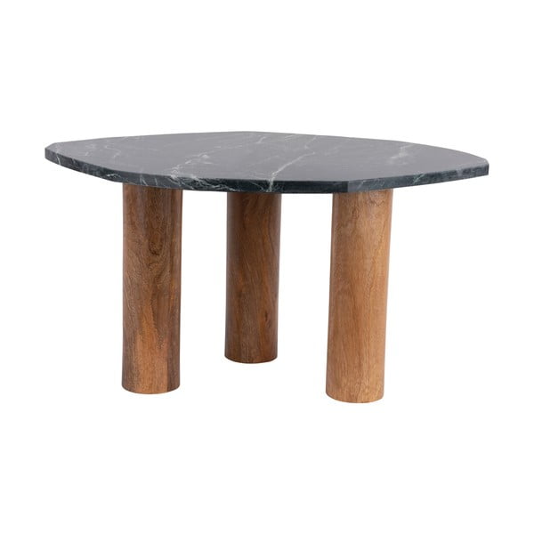 Tavolino con piano in marmo 50x75 cm Organic - Leitmotiv