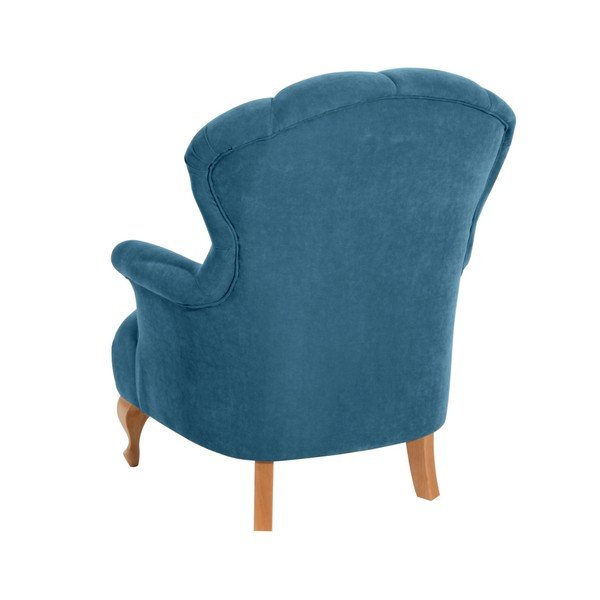 Poltrona blu petrolio Camilla Velor - Max Winzer-image-1