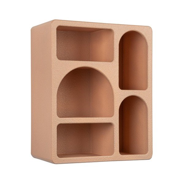 Mensola color terracotta con ripiani multipli 40 cm Creamy – Bizzotto