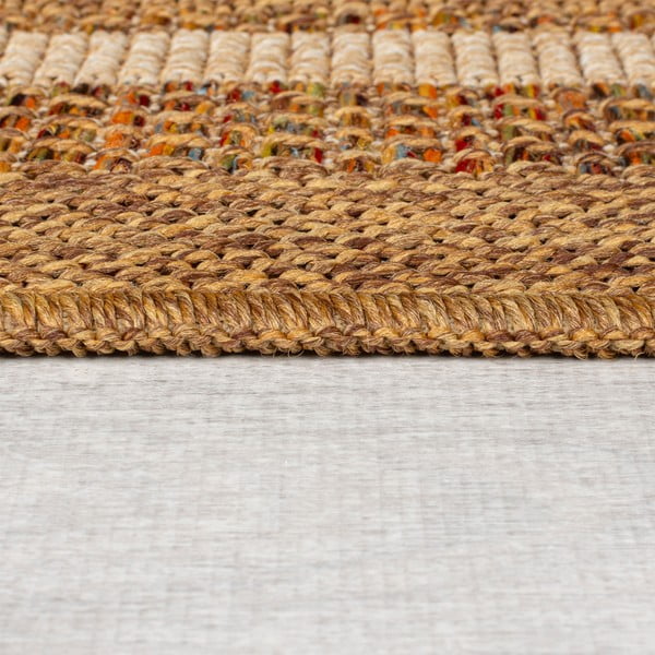 Tappeto per interni ed esterni in colore naturale 120x170 cm Layla Border - Flair Rugs-image-4