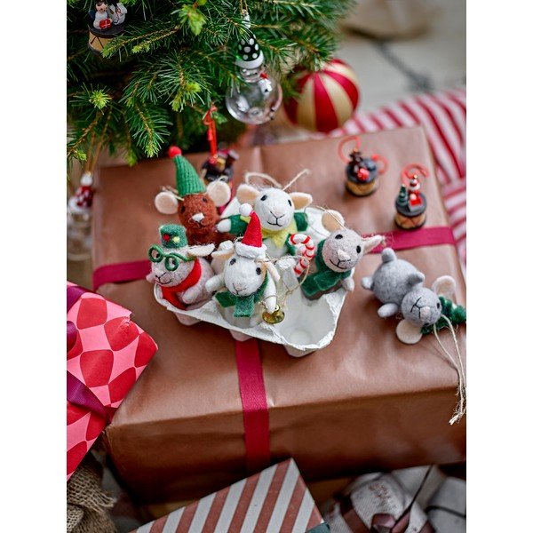 Decorazioni per albero di natale in set in tessuto 6 pz 16 cm Peo – Bloomingville-image-1