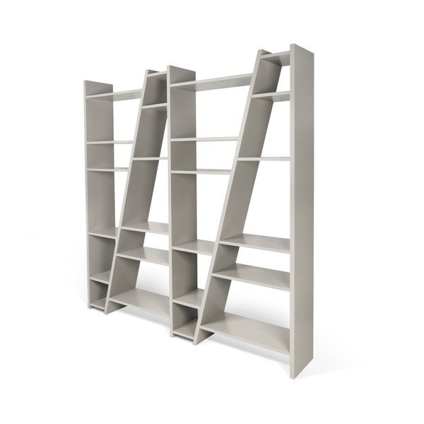 Libreria grigia 190x195 cm Delta - TemaHome-image-2