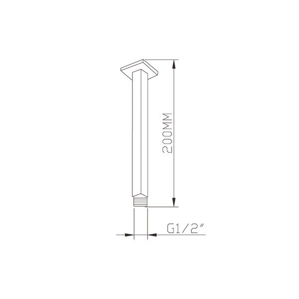 Parte in ottone per attacco doccia in argento lucido - Sapho-image-1