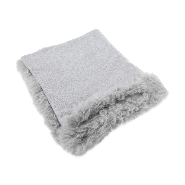 Coperta di lana e pelliccia 140x180 cm - Native Natural-image-3