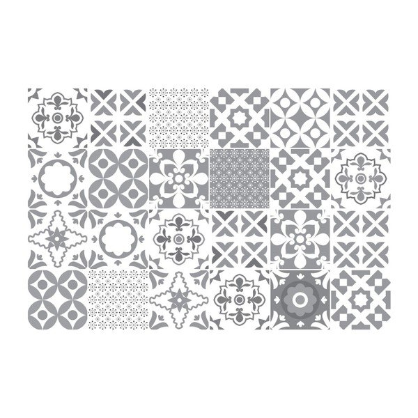 Set di 24 decalcomanie murali Azulejos Badgio, 10 x 10 cm - Ambiance-image-1