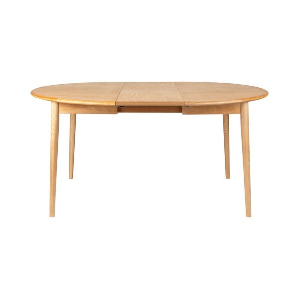 Tavolo da pranzo rotondo con piano effetto rovere allungabile con estensione ø 120 cm Twist – Zuiver-image-3