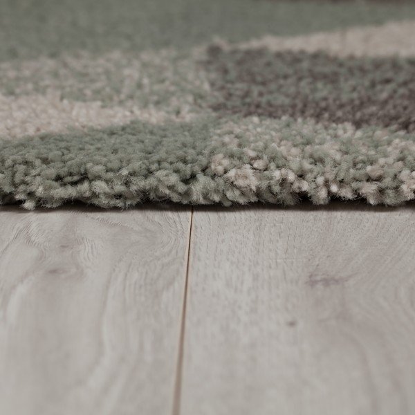 Tappeto Nuru verde e crema, 160 x 230 cm - Flair Rugs-image-4