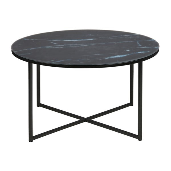 Tavolino rotondo nero ø 80 cm Alisma - Actona