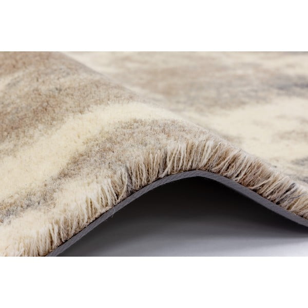 Tappeto in lana grigio-beige 170x240 cm Niagara graphite - Agnella-image-2