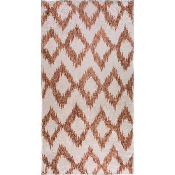 Tappeto lavabile bianco/arancio 80x200 cm - Vitaus