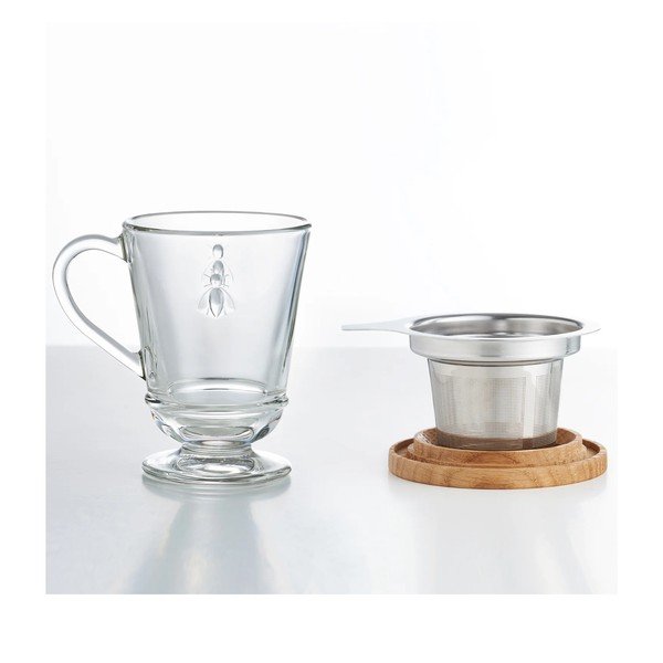 Tazza in vetro con filtro 270 ml Abeille – La Rochére-image-2