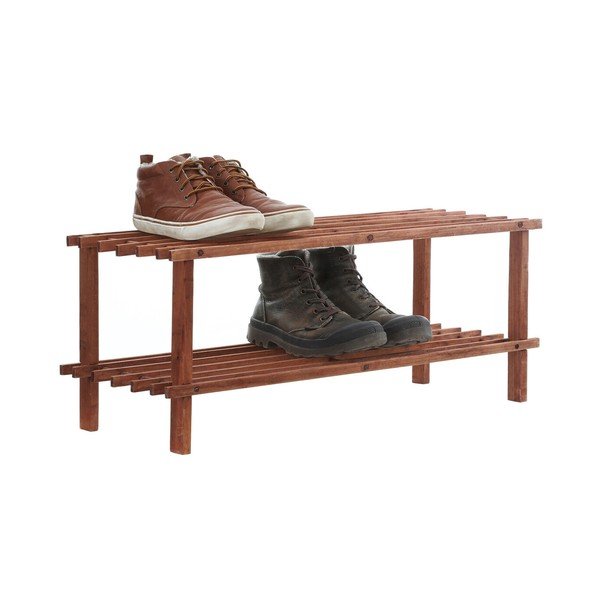Scarpiera di colore naturale in cedro massiccio 74x30x26 cm Parker – Premier Housewares-image-4
