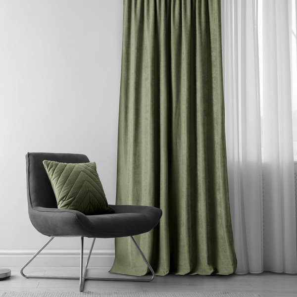 Tenda verde 140x270 cm Milana - Homede-image-1