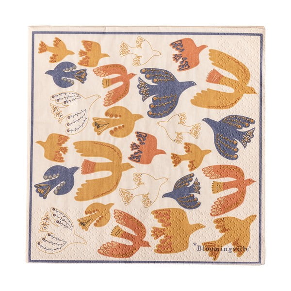 Set di tovaglioli in carta 20 pz 33x33 cm Anniversary – Bloomingville-image-2