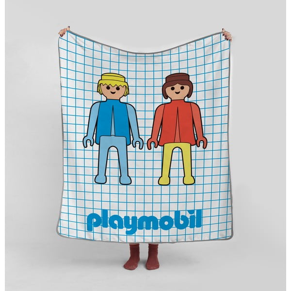 Coperta per bambini in microfibra 130x130 cm Checkerboard - Playmobil