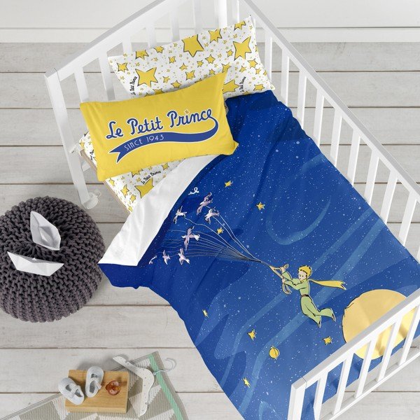 Copripiumino e cuscino Migrazione in cotone per bambini, 100 x 120 cm - Mr. Fox-image-1