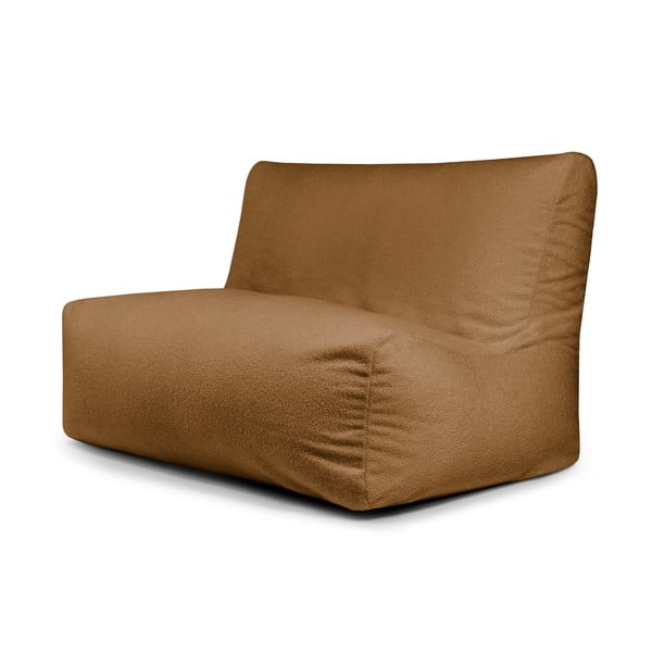 Puof a sacco marrone con rivestimento in bouclé Sofa Seat Lounge – SLOWDOWN