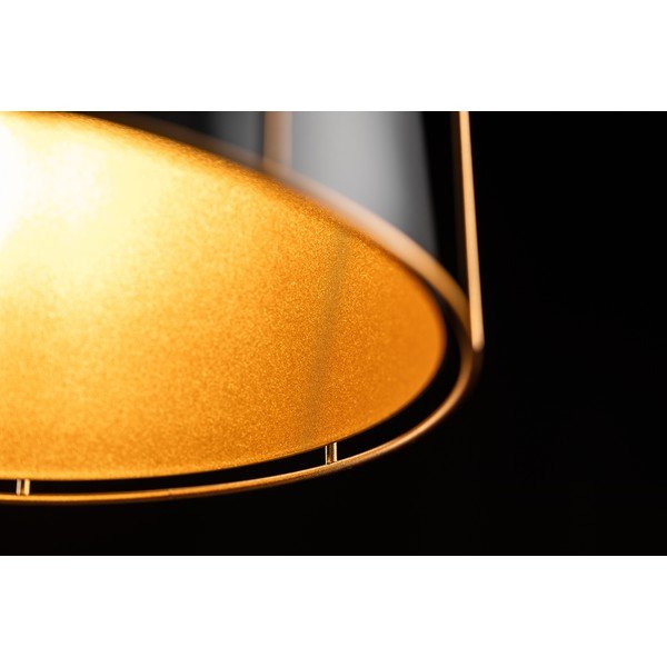 Lampadario nero con paralume in metallo ø 32 cm Goa - GTV-image-4