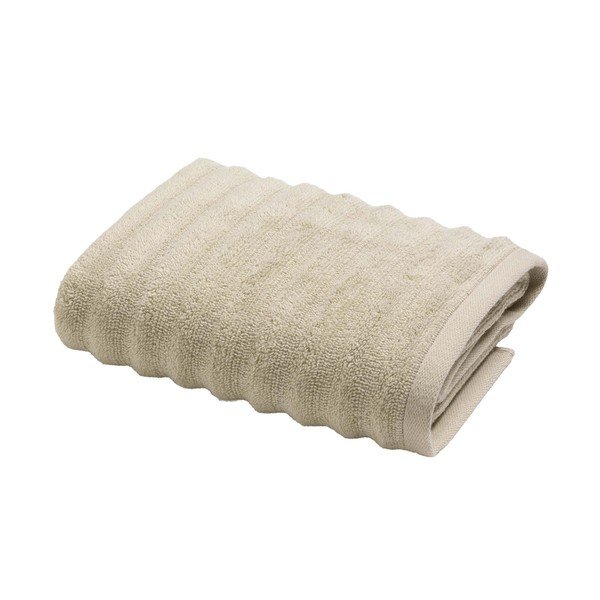 Asciugamano tipo terry beige in cotone 50x90 cm Maya – douceur d'intérieur