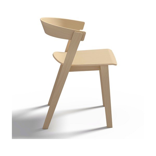Sedie da pranzo in legno di faggio in un set di 2 pezzi in colore naturale Sand - TemaHome-image-3