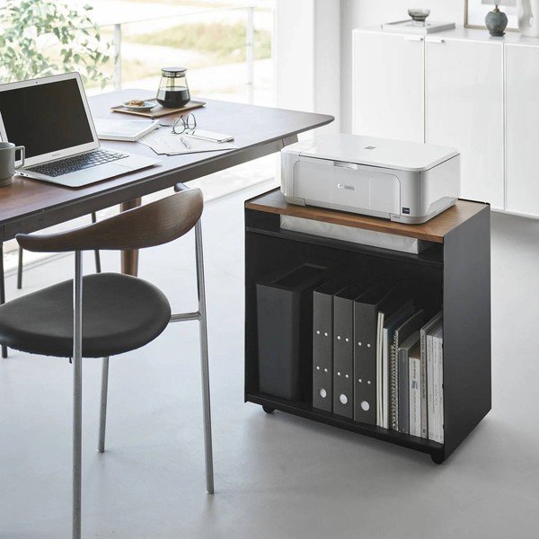 Carrello portaoggetti nero in metallo 60x59x35 cm Tower – YAMAZAKI-image-4