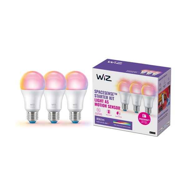 Lampadine smart in set LED 3 pz con presa E27, 9 W – WiZ-image-3