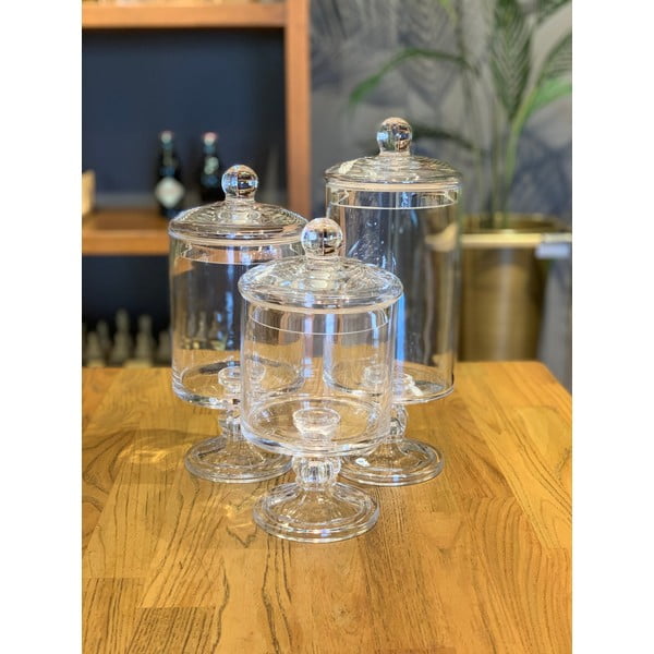 Vaso in vetro su stelo Camaya, altezza 25 cm - Mia-image-1