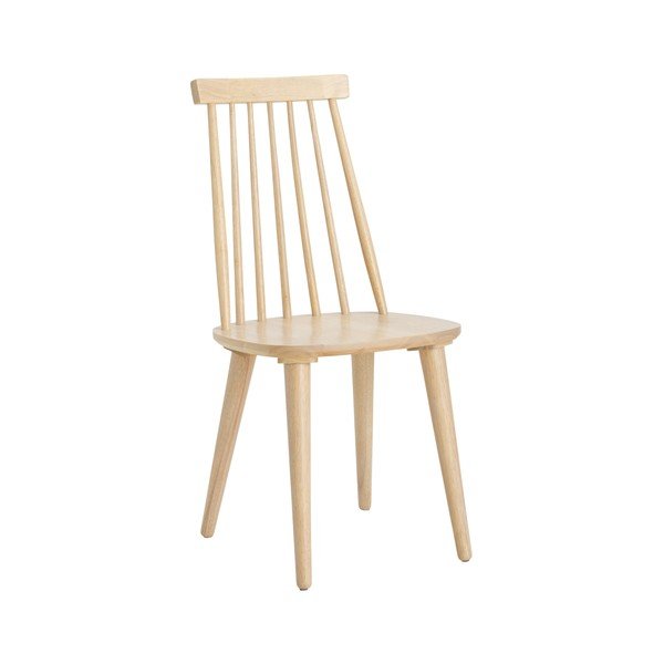 Set di sbagelli da bar colore naturale chiaro in legno di cauciù massiccio 2 pz (altezza della seduta 45 cm) Jolina – Ellos Home