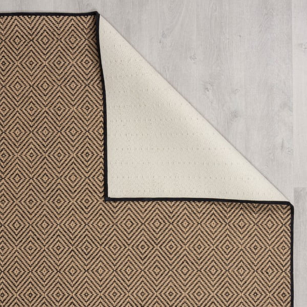 Passatoia nera/di colore naturale in iuta 60x800 cm Diamond – Flair Rugs-image-2