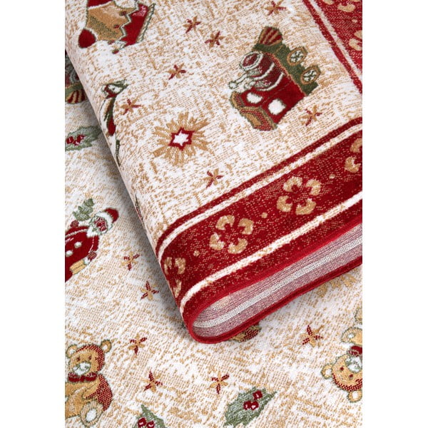 Tappeto rosso natalizio in cotone 160x230 cm Toy's Delight Red Christmas - Villeroy&Boch-image-4