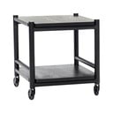 Tavolino da portata  in rovere con rotelle 40x40 cm Norm - Hübsch