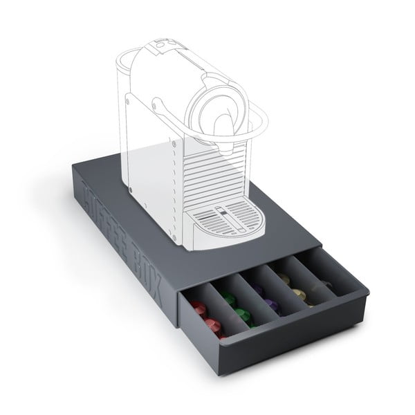 Scatola da caffè con vassoio per capsule di caffè nero - Balvi