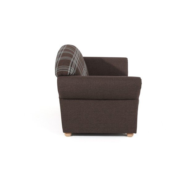 Divano a quadri marrone Corona, 151 cm - Max Winzer-image-2
