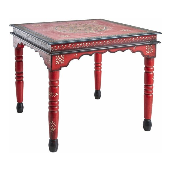 Tavolino in legno di mango rosso Vito - Støraa-image-1