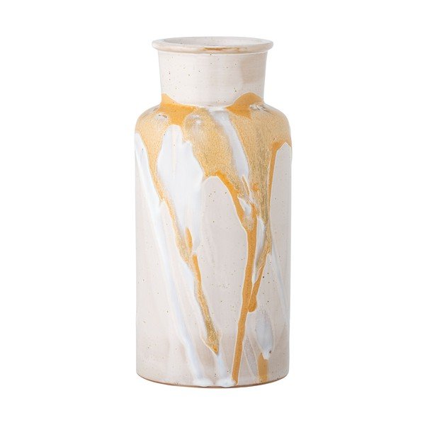 Vaso in gres fatto a mano color crema Savana - Bloomingville