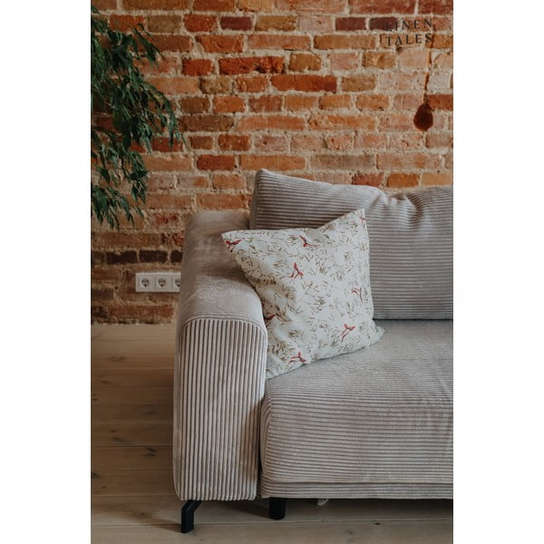 Federa con motivo natalizio 40x60 cm Mistletoe - Linen Tales-image-4