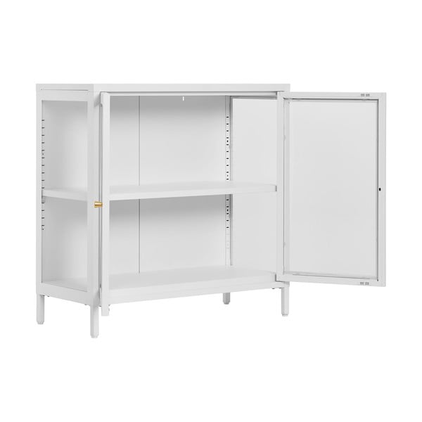 Vetrina in metallo bianco 80x80 cm Dalby - House Nordic-image-2