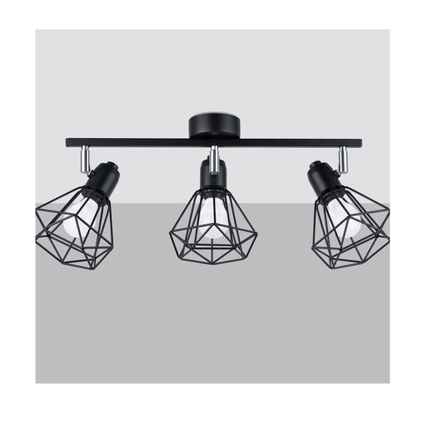 Lampada da soffitto nera ø 10 cm Varpu - Sollux-image-3